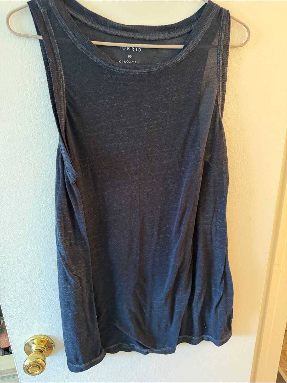 torrid gray scoop neck tank